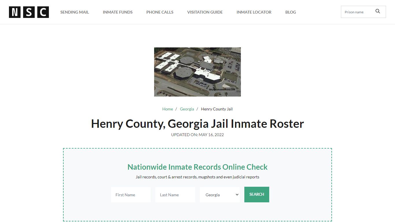 Henry County, Georgia Jail Inmate List